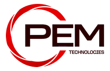 PEM Technologies logo, worked with We Developz