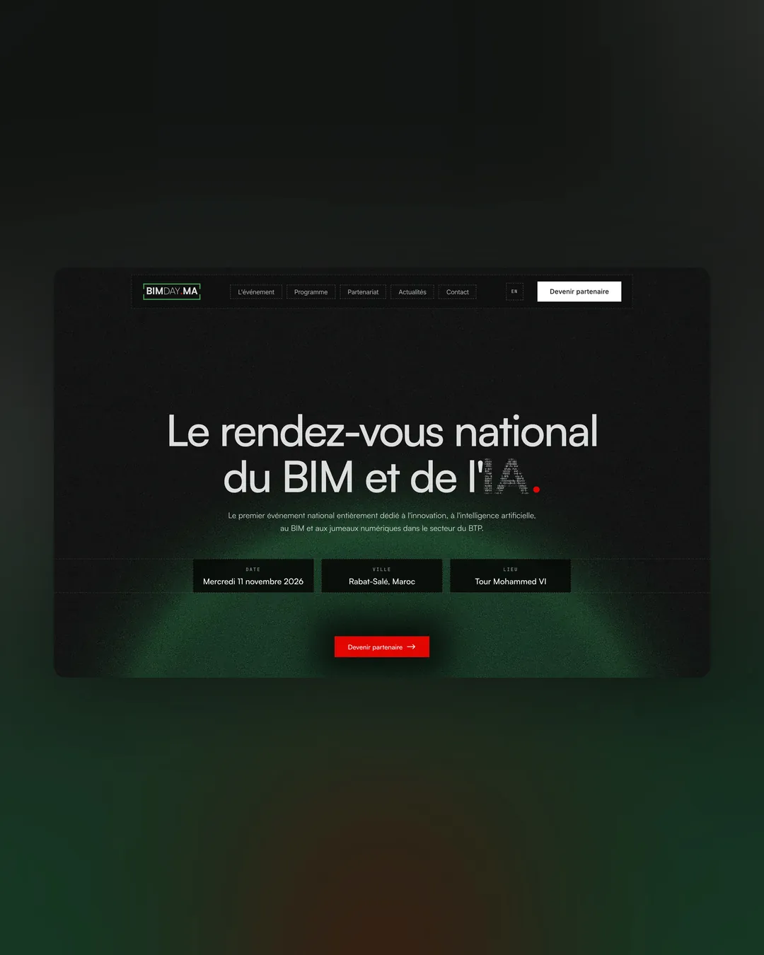 BIM DAY .MA website by We Developz: Web Design · Development · Ticketing · Lead Capture