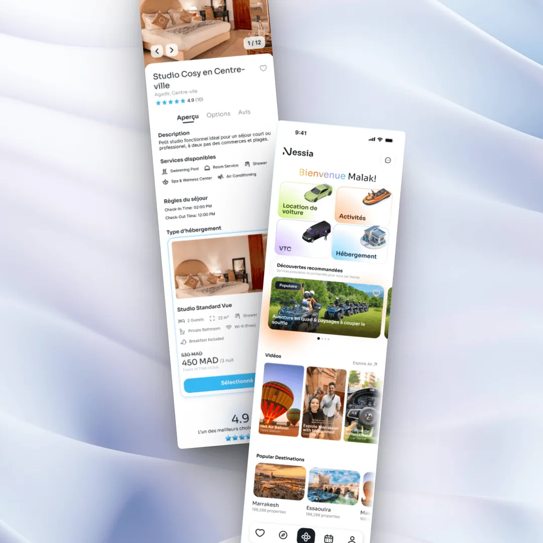Nessia website by We Developz: Product Design • Mobile & Web UI/UX
